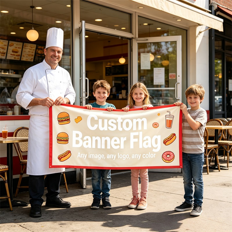 Commercial Printing Terms - Aangepaste reclamevlaggen met delicate, duurzame buitenreclame
