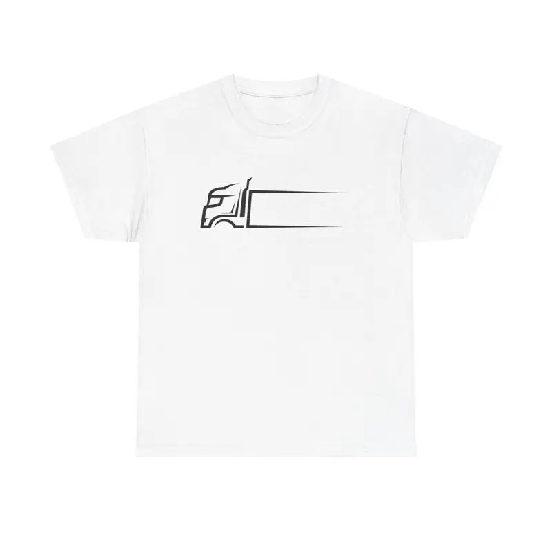Commercial Road Printing - Vrachtwagen T-shirt vrachtwagenchauffeur koerier bezorging weg