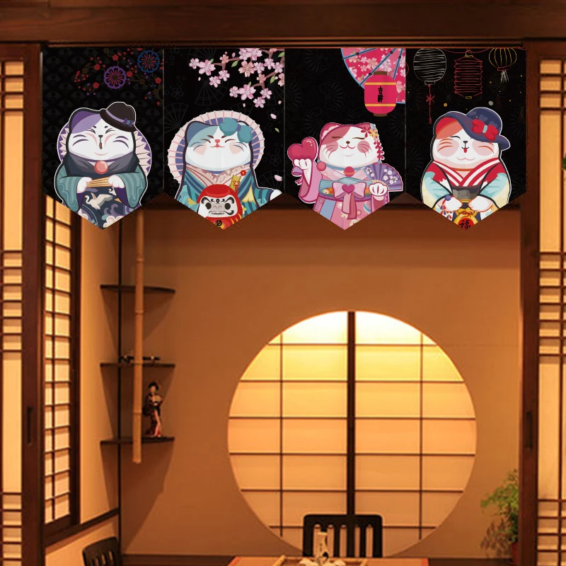 Commercial Printing Rates - Japanse Lucky Cat Partitie Korte Vlag